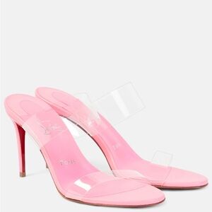 AUTHENTIC
Christian Louboutin “Just Nothing” 85mm Pink mules